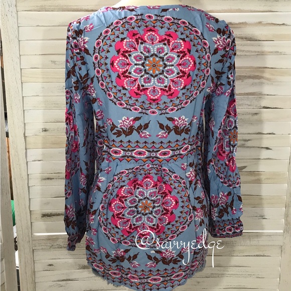 BOHO Print Top - Picture 2 of 5